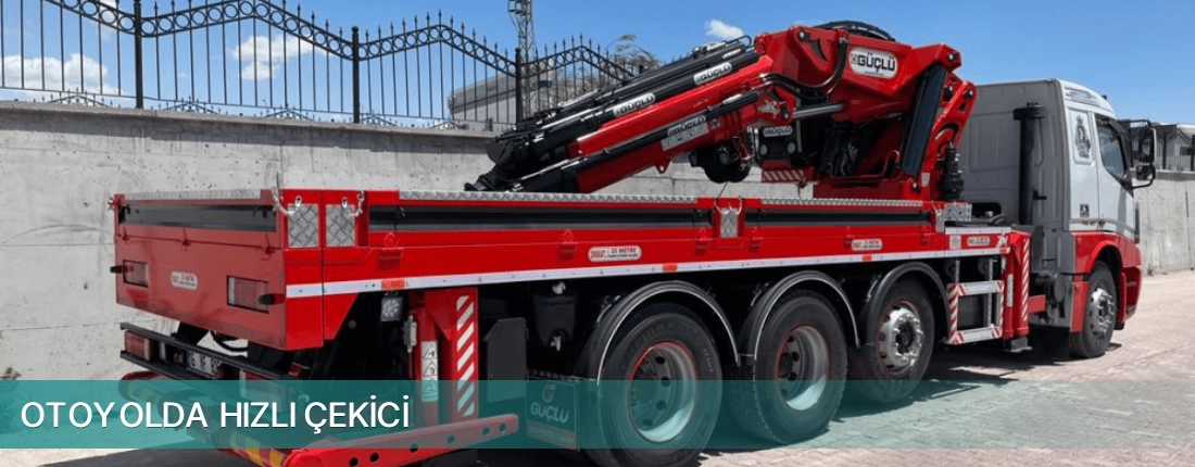 1. Sanayi İlçemi Otoyolda Hızlı Çekici